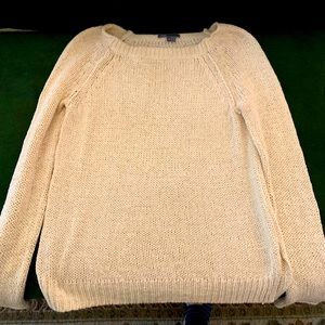 Vince Cream Cotton Sweater ~ Size Extra Small!